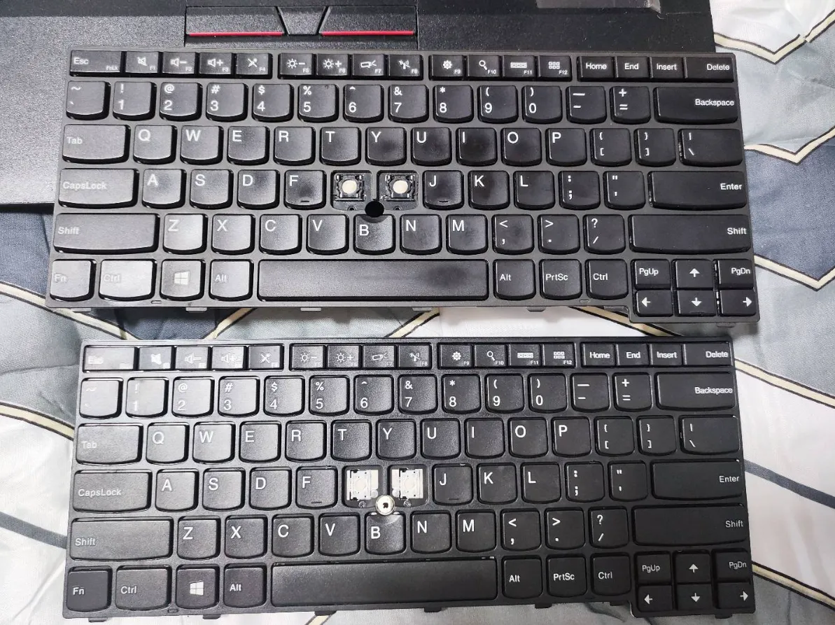新旧键盘正面对比